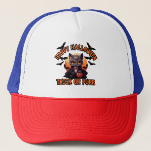 Casquette Vampire Chat Halloween Citrouille Chat Éffrayant F