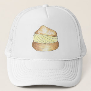 Casquette Vanilla Cream Puff Chef pâtissier Choux Bun Desser