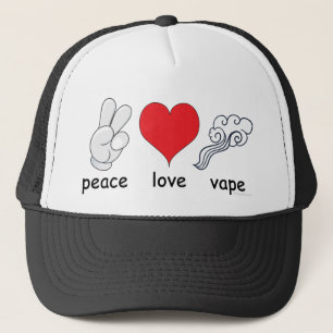 Casquette Vape   Peace Love Vape par VapeGoat