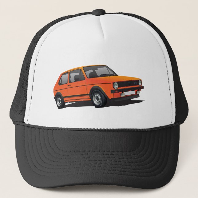 Casquette VDUB Wagen Golf GTI Camionneur gris MK1 chapeau (Devant)