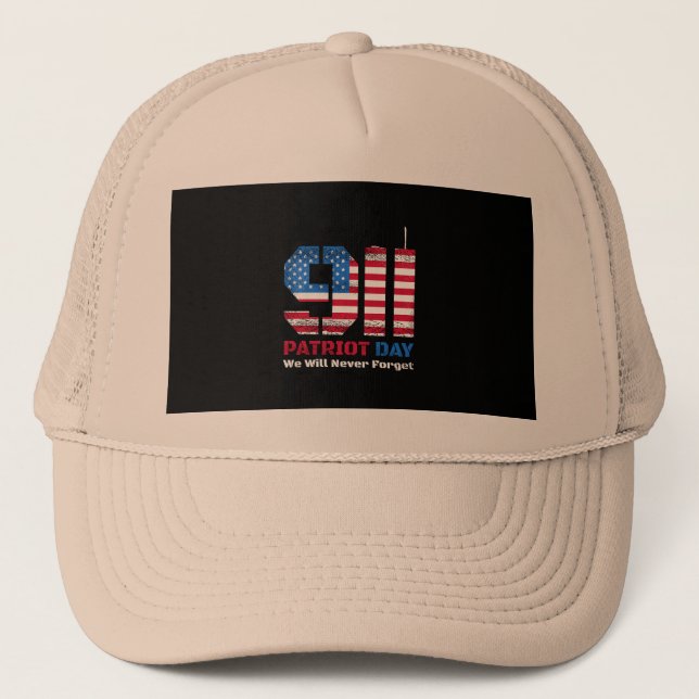 Casquette Vector patriot jour design avec drapeau américain  (Devant)
