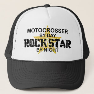 Casquette Vedette du rock de Motocrosser par nuit