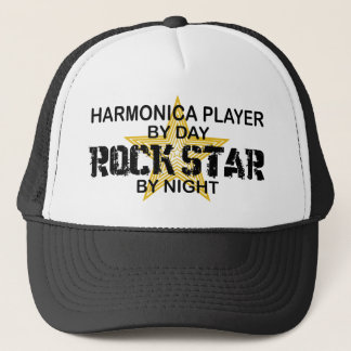 Casquette Vedette du rock d'harmonica par nuit