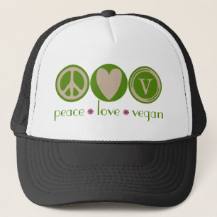 Casquette Végétalien d'amour de paix