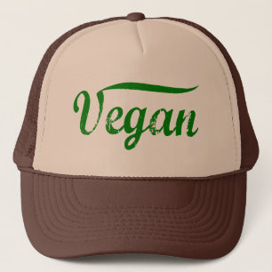 Casquette végétalien vert