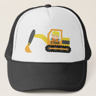 Casquette Véhicule de Construction Pelle Excavatrice Bâtisse