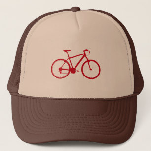 Casquette vélo rouge, vélo