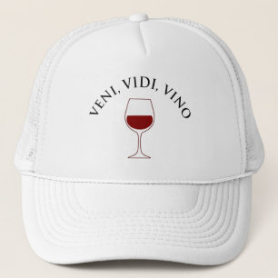 Casquette Veni, Vidi, Vino Amoureux Du Vin Latino Phrase