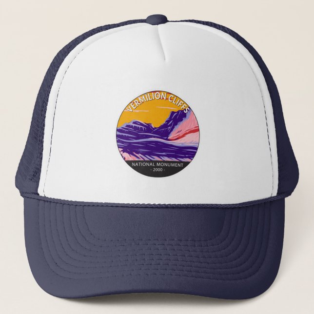 Casquette Vermilion Cliffs Monument National Poche blanche (Devant)