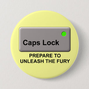 Casquette Verrouillage Fury Funny Bouton Badge Hum