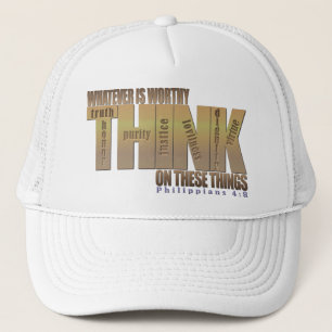 Casquette Vers de bible : 4:8 de Philippiens