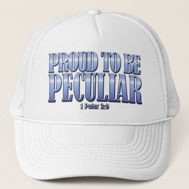 Casquette Verset biblique : 1er Pierre 2:9 Fier d'être Pecul (Devant)
