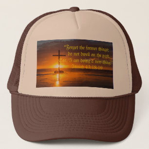 Casquette verset de la Bible (Ésaïe 43:18-19)