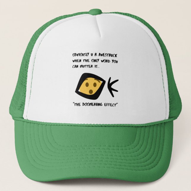 Casquette Vert - Bommer Humour (Devant)