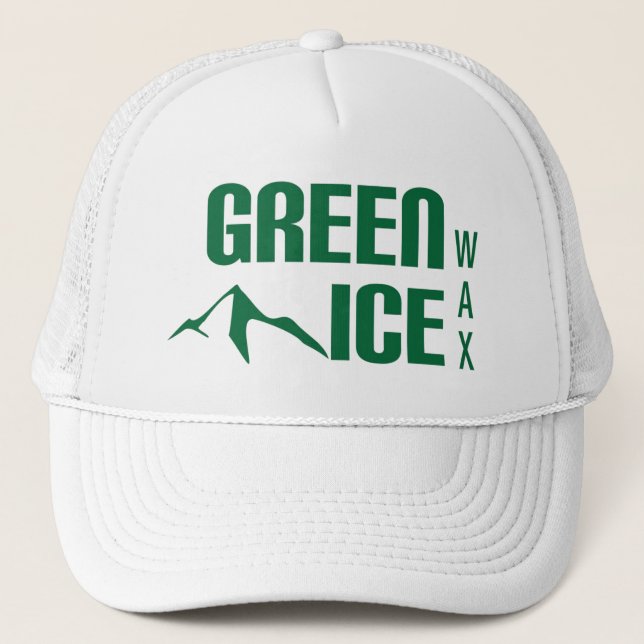 Casquette vert de camionneur de cire de glace (Devant)
