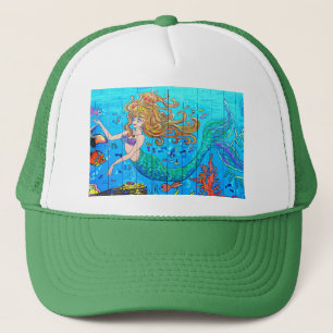 Casquette vert de sirène de roux