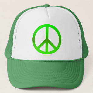 Casquette Vert de symbole de paix