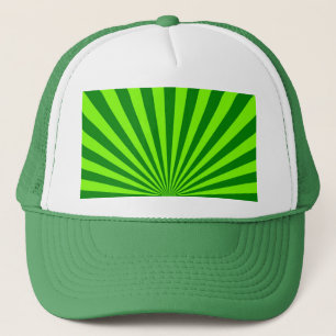 Casquette Vert et art abstrait rayé génial de chaux