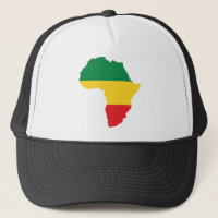 Vert, or et drapeau rouge de l'Afrique