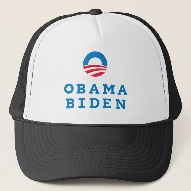 Casquette Verticale de logo d'Obama Biden "O" (couleur) (Devant)