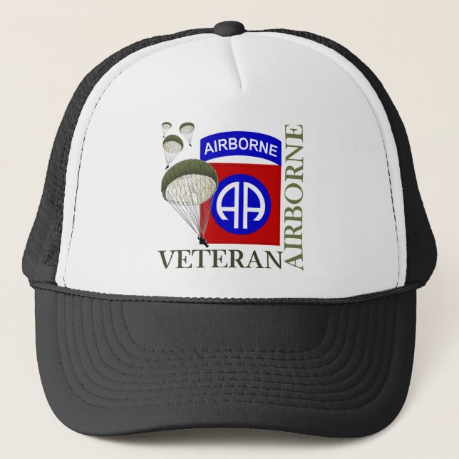 Casquette Vétéran quatre-vingt-deuxième aéroporté (Devant)