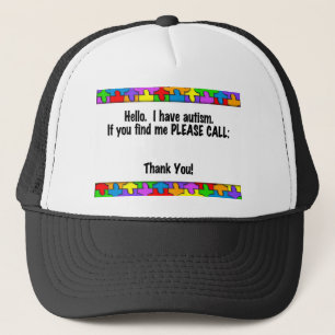 Casquette Veuillez appeler l'étiquette d'identification