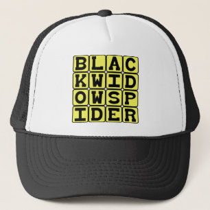 Casquette Veuve noire araignée, arachnide mortelle