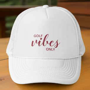 Casquette Vibes de golf Red Golfer Sporty Seulement Citation