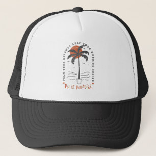 Casquette Vibes de plage Tropical Palm Tree Summer Sun Retro