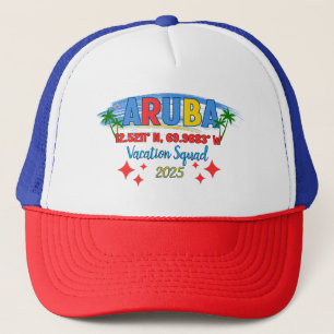 Casquette Vibes de vacances à Aruba 2025 Évasion tropicale