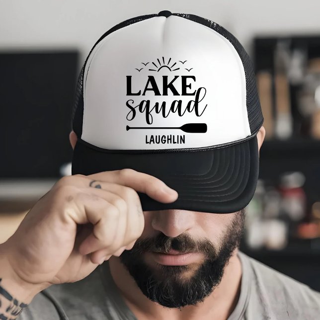 Casquette Vibes d'équipe de lac personnalisé Vacances Campin (Créateur téléchargé)