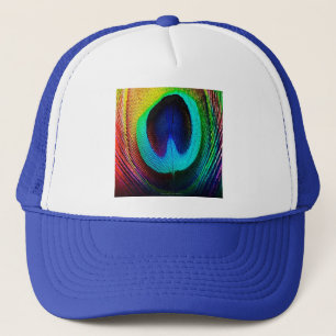 Casquette Vibrant Peacock Feather