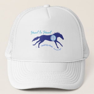 Casquette Vibrations de guérison de cœur de cheval à cœur