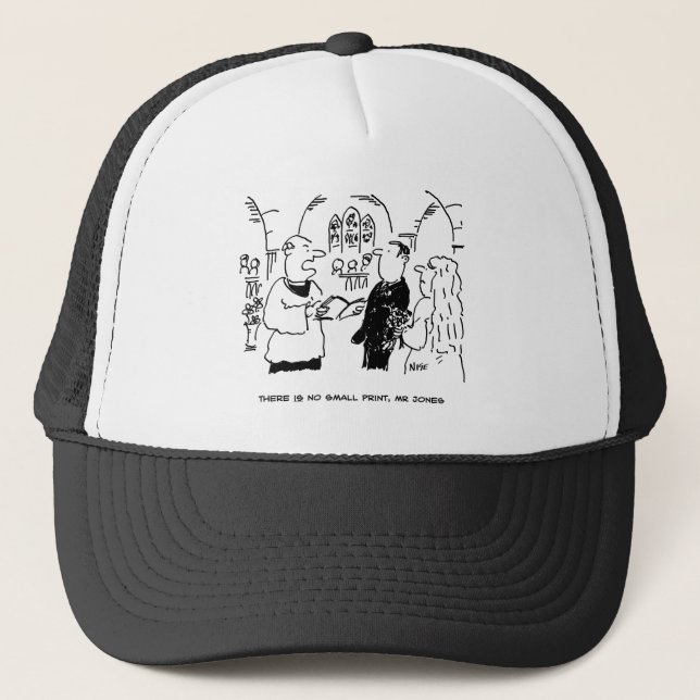 Casquette Vicaire et mariée à la cérémonie de mariage Mariag (Devant)