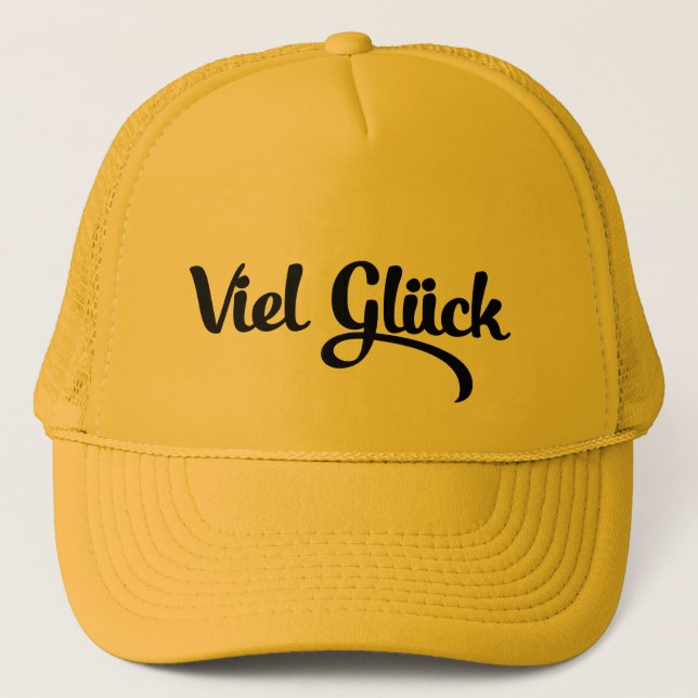 Casquette Viel Glück | Bonne chance Langue Allemande (Devant)