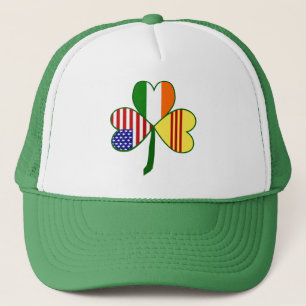 Casquette Vietnam (Sud) USA Irlande Trèfle Drapeau
