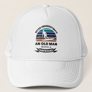 Casquette Vieux homme avec Surfboard drôle Cadeau papa