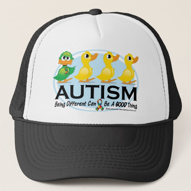 Casquette Vilain petit canard d'autisme (Devant)