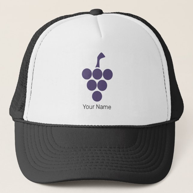 Casquette Vin Ou Vin Pour Sommelier De Raisin Et De Grapevin (Devant)