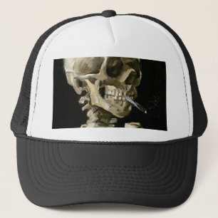 Casquette Vincent van Gogh fume le squelette
