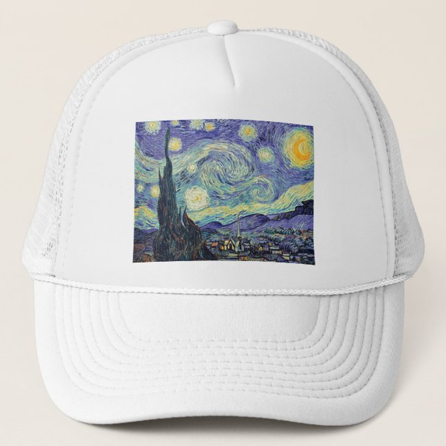 Casquette Vincent Van Gogh La Nuit étoilée (Devant)
