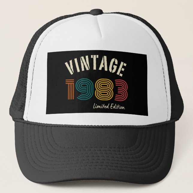 Casquette Vintage 1983 41e anniversaire (Devant)