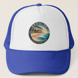 Casquette Vintage Broulee Beach Australia Travel Trucker Hat