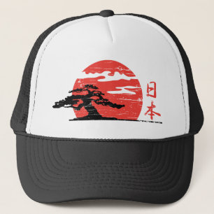 Casquette vintage de camionneur de Soleil Levant