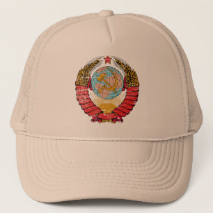 Casquette vintage de camionneur d'Union Soviétiqu