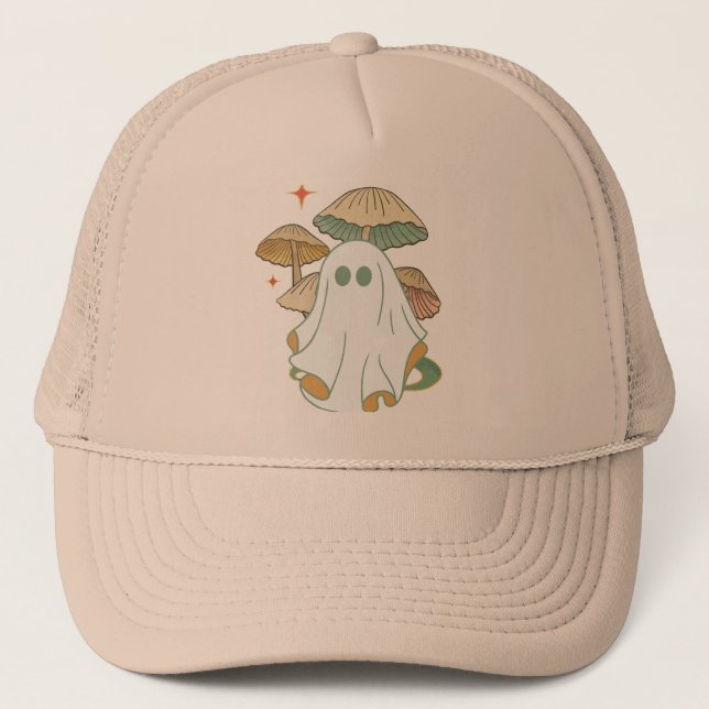 Casquette Vintage de fantôme de champignons (Devant)