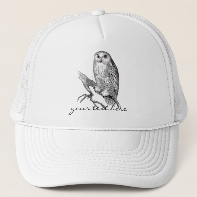 Casquette vintage de hibou de Milou (Devant)