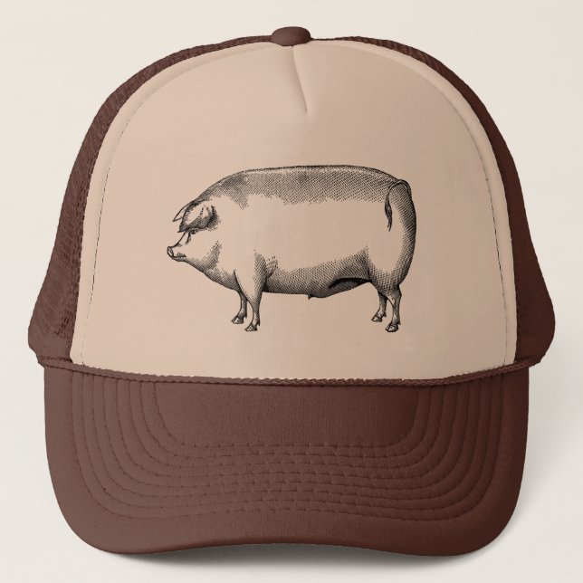 Casquette vintage de porc (Devant)