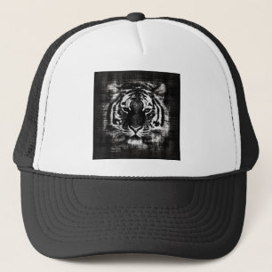 Casquette Vintage de tigre noir et blanc