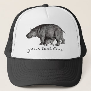Casquette vintage d'hippopotame